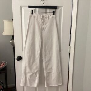 White Wide-Leg Pants